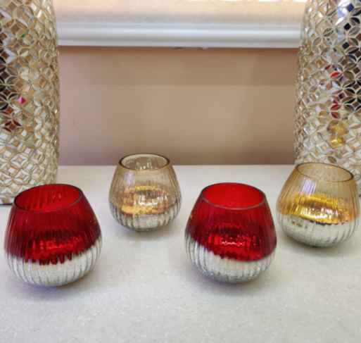 Elegant Glass Candle Holder