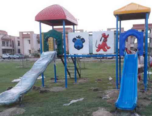 Two Platform Multi Slides Play Station