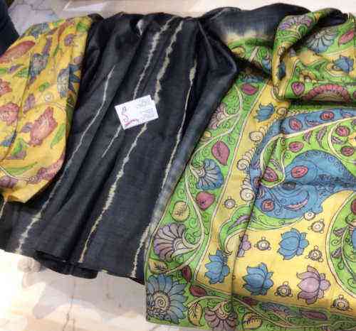 Tussar Tie n Dye Silk Saree