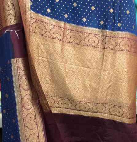 Handwoven Crepe Banarasi Saree