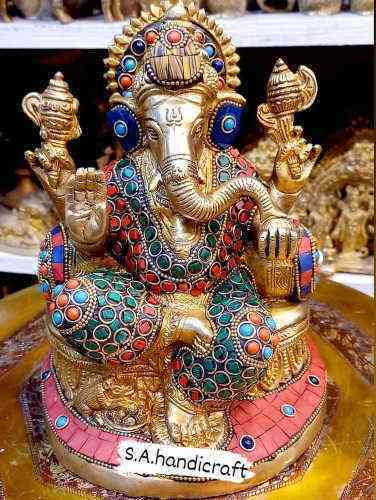 Brass Ganpati Statue