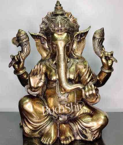 Ganesha Idol in Brass