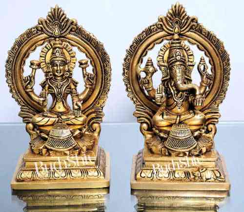 Ganesha and Lakshmi Idols