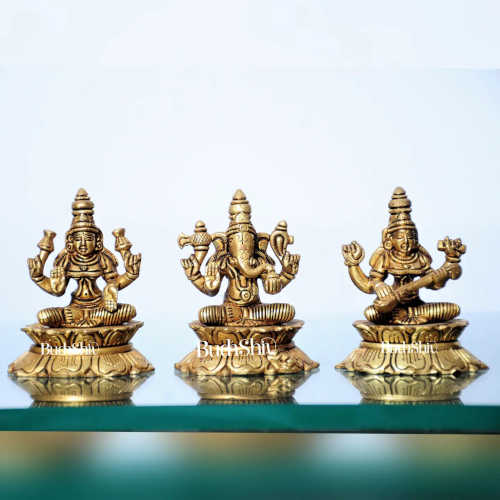 Ganesha , Lakshmi and Saraswati Idol