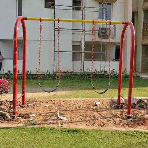 Outdoor Playground Kids Double U Shape Swing