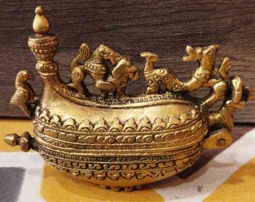 Brass Kumkum Box