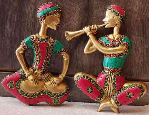 Brass Tribal Set Wall Hanging