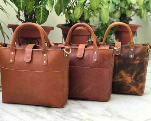 Genuine Leather Womens Tote Bags
