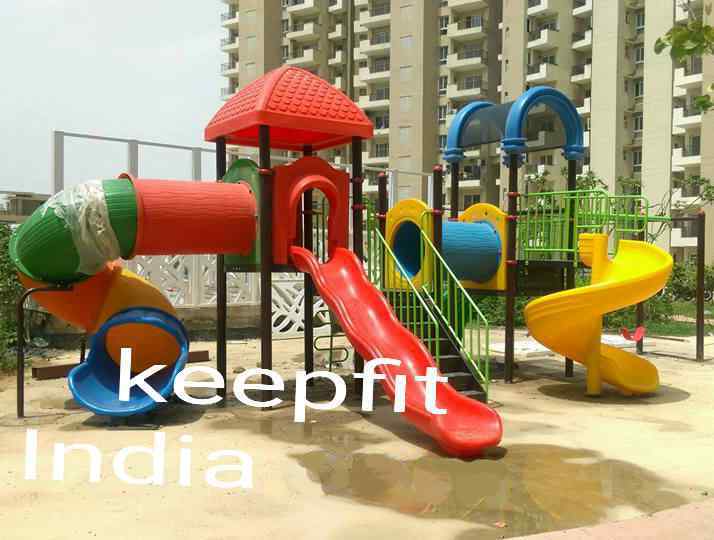 Multiplay Equipment with Slides, Swing and Climber
