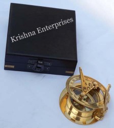 Nautical Sundial Compass With Box