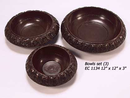 Wooden Bowl Set of 3