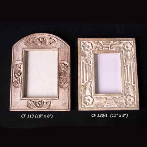 Wooden Floral Artwork Photo Frame