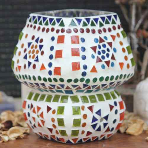 Handmade Glass Mosaic Table Lamp