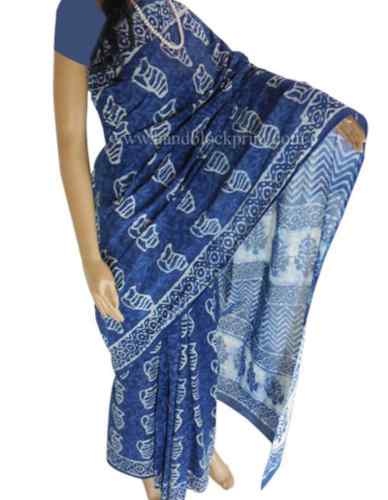 Dabu block print saree