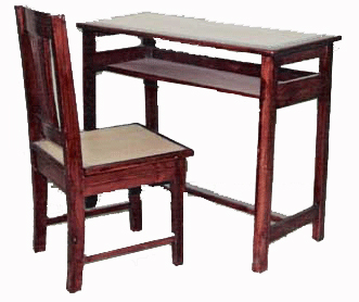 School Wooden Single Desk