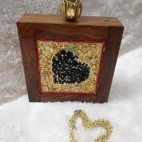 Wood Hand Clutch
