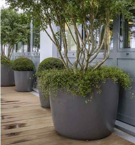 Fiberglass Garden Flower Planter Pot