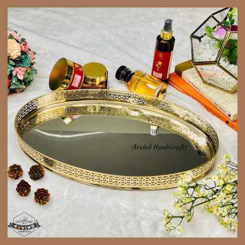 Oval Mirror Tray
