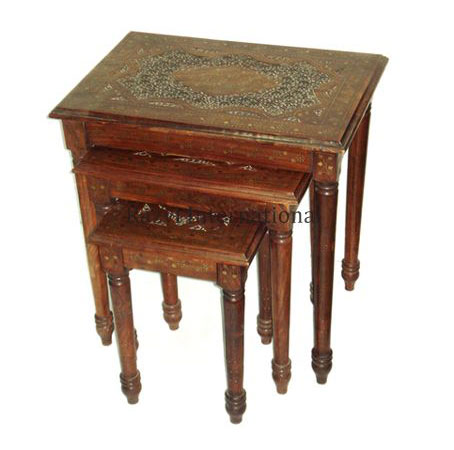 Wooden Handicrafts Arabian Nesting Tables