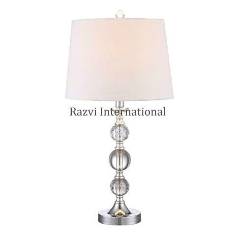 Metal & Glass Table Lamp