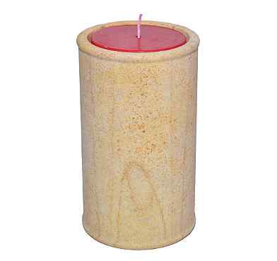 Stone candle holders