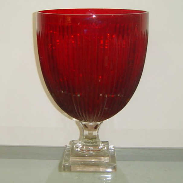 Crystal Glass Hurricane Candle Holder