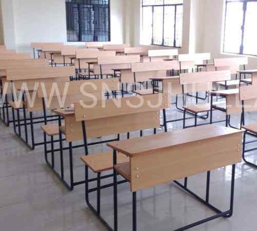 SNS School Classroom Wooden Dual Bench with Storage