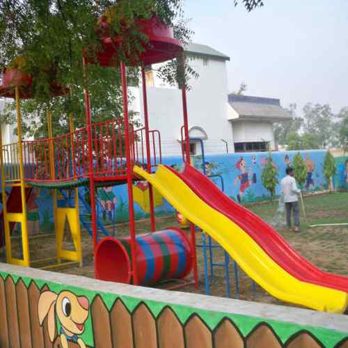 FRP Double Wavy Kids Slides