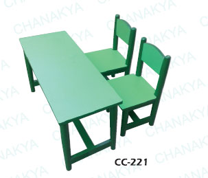 Wooden Table and Chair 2 Seater