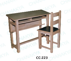 School Desk-Wooden-Double