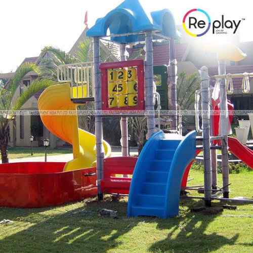 Raj Equipment (India) Pvt. Ltd. - Manufacturers of Multi-user LDPE Playground Slide in Nagpur, Maharashtra,
