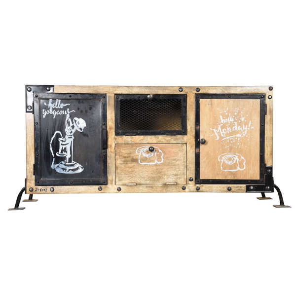 Wooden Handicrafts Iron Cabinet