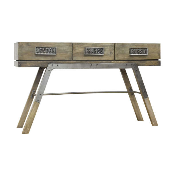 Wooden Iron Console