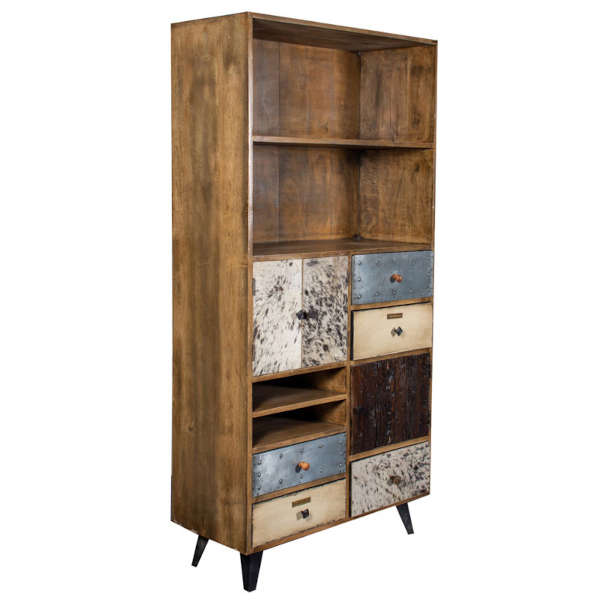 Antique Wooden Handicrafts Bookshelf