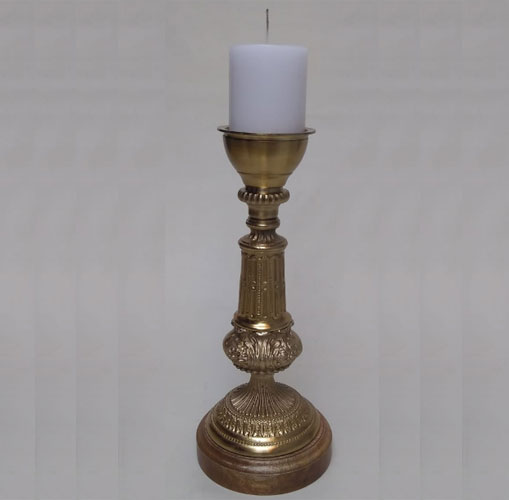 Antique Brass Candle Stand