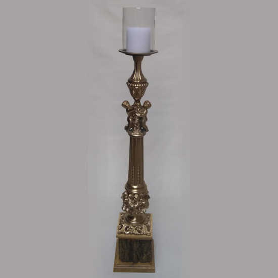 Antique Hurricane Candle Holder