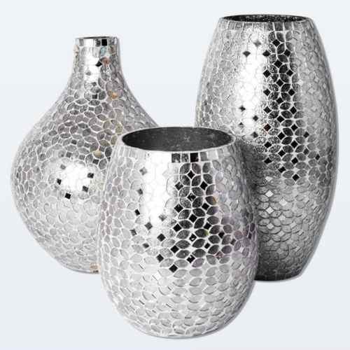 Glass Mosaic Flower Vase