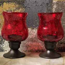 Glass Handicrafts Hurricane Candle Holder