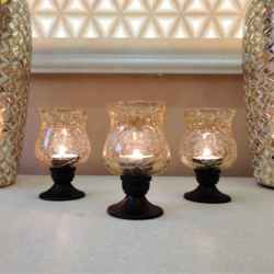 Mercury Glass Candle Holder