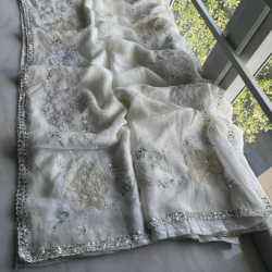Partywear Organza Lace Sarees