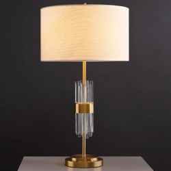 Solid Crystal Pipes Table Lamps