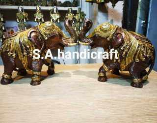 Brass Elephant Set