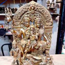Lord Shiv Parivar Idol in Brass