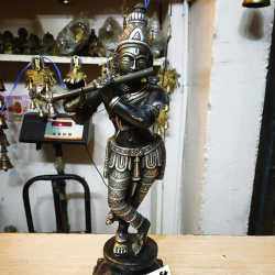 Eight Metal Krishna Idol