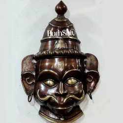 Pure Brass Hanuman Face Wall Hanging