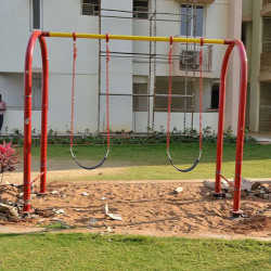 Outdoor Playground Kids Double U Shape Swing in 
