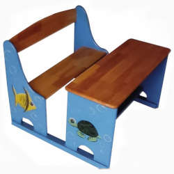 Wooden Kindergarten Double Desk