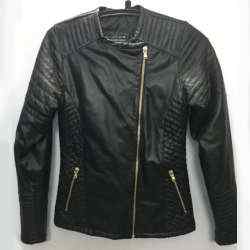 Casual Black Leather Jacket for Men in Delhi
