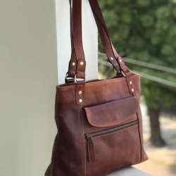Genuine Leather Ladies Sling Bags