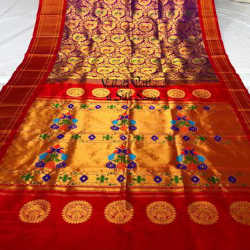 Handloom Pure Silk Brocade Paithani Saree